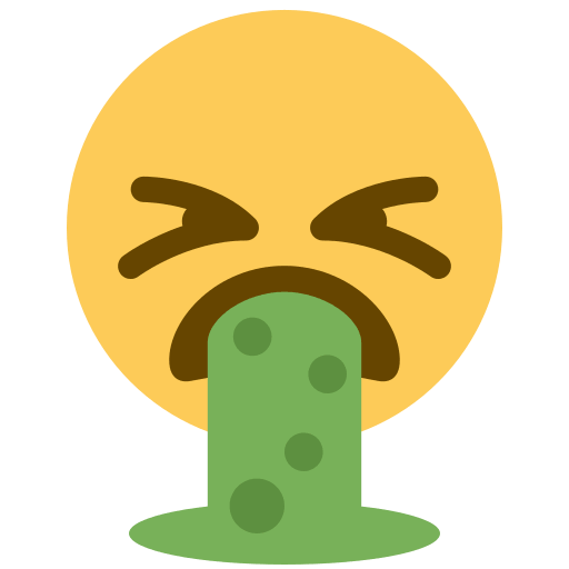 Face with Open Mouth Vomiting Meme Template