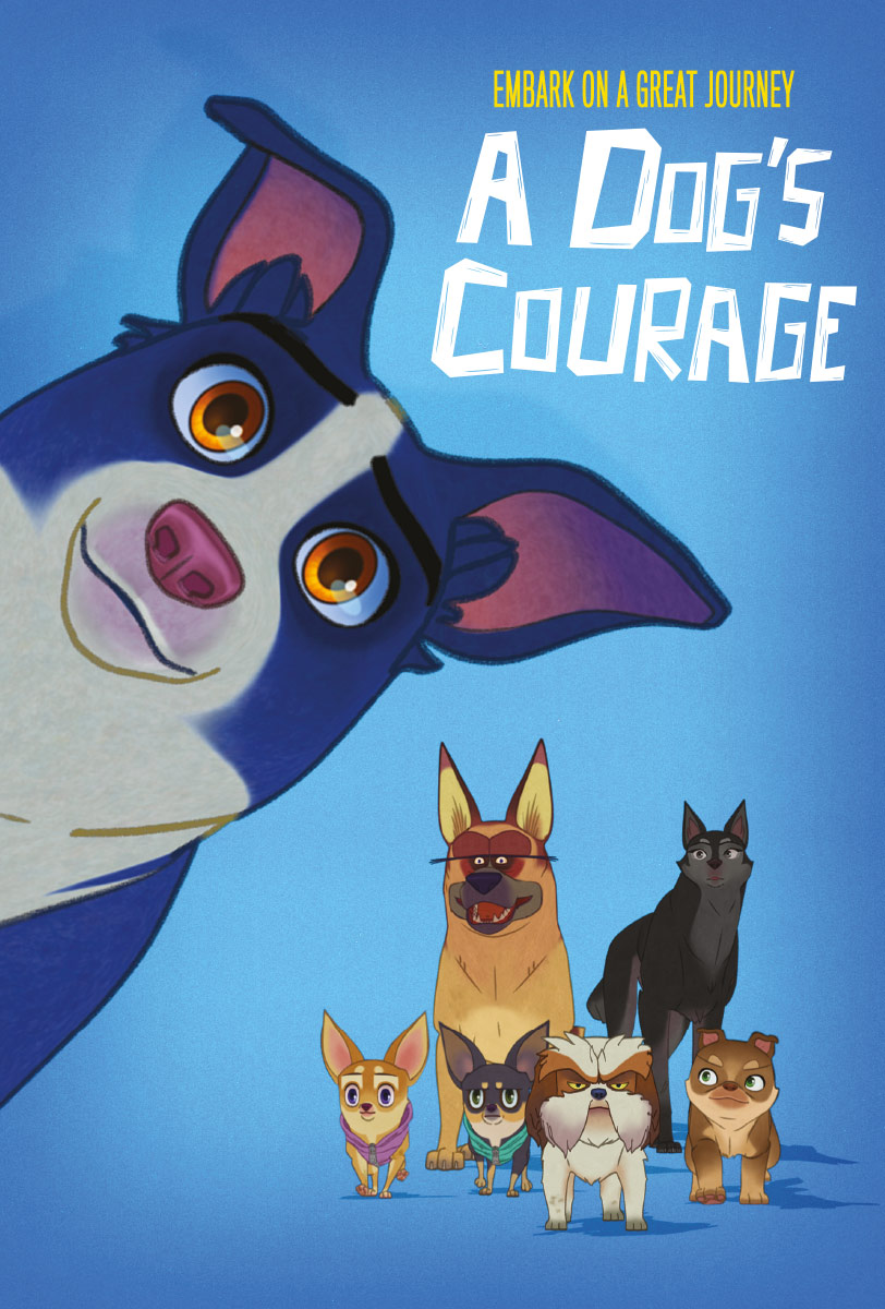 A Dog's Courage Poster Blank Meme Template