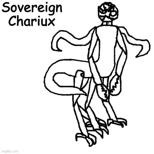 the dictator of the cybarian species | Sovereign Chariux | made w/ Imgflip meme maker