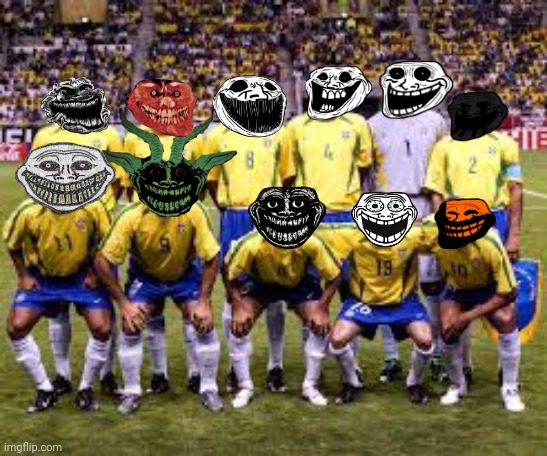 Brazil 2002 ☠️ | image tagged in football | made w/ Imgflip meme maker
