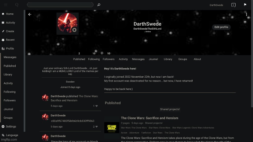 My Quotev account... link in the comments. | made w/ Imgflip meme maker