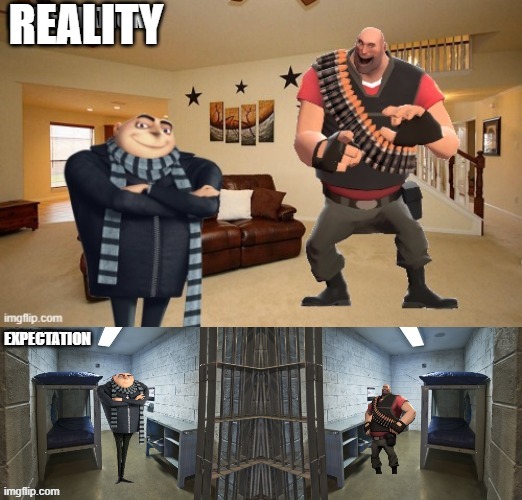Fixed it | REALITY; EXPECTATION | made w/ Imgflip meme maker