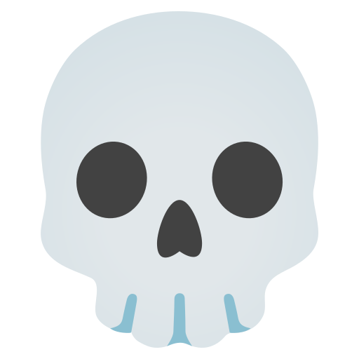 High Quality Skull Emoji Blank Meme Template