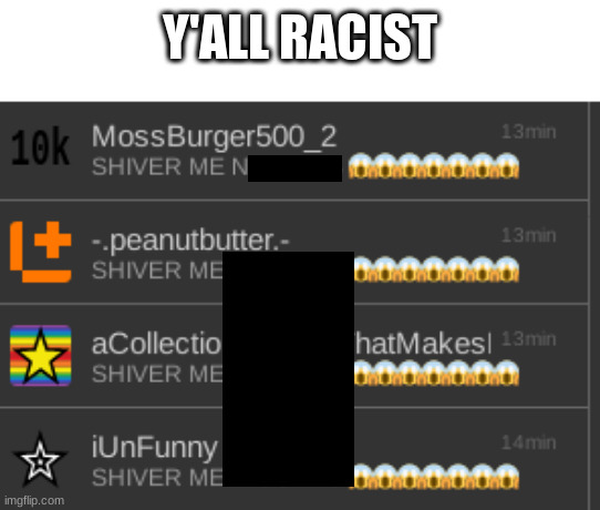 Y'ALL RACIST | made w/ Imgflip meme maker