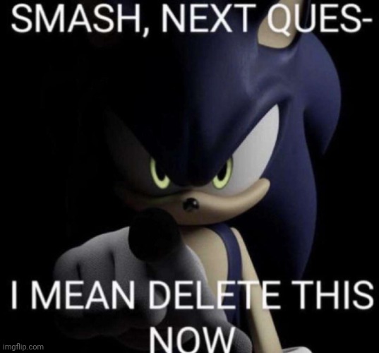Next ques- I mean delete this | image tagged in next ques- i mean delete this | made w/ Imgflip meme maker
