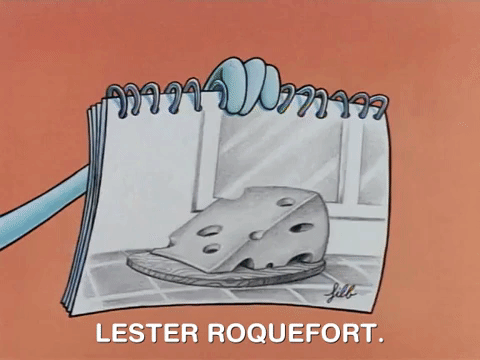 Lester Roquefort the realistic cheese Blank Meme Template