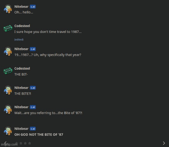 unhinged c.ai 2 | made w/ Imgflip meme maker