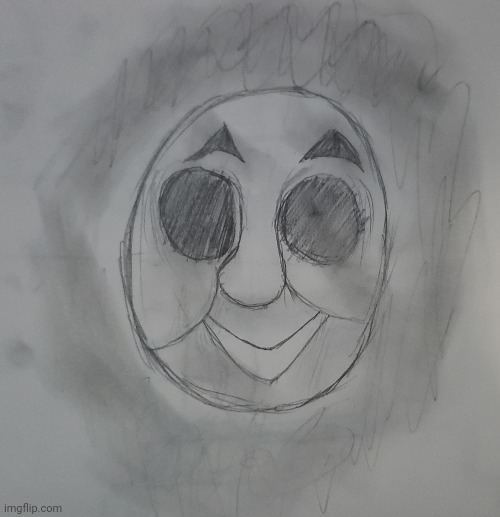 Drew this cuz I was bored | image tagged in bored,thomas the tank engine,drawing | made w/ Imgflip meme maker