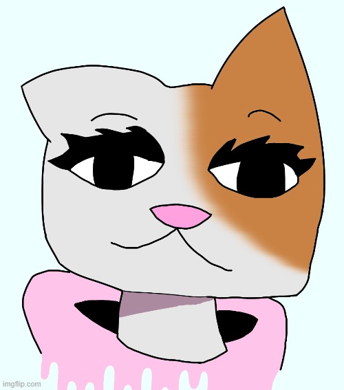 A very Milky cat | image tagged in cat,art,femboy | made w/ Imgflip meme maker
