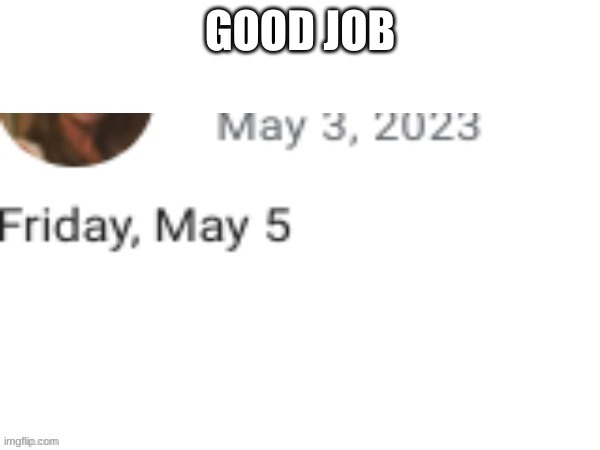 gee, what a good job | image tagged in good job,idc | made w/ Imgflip meme maker