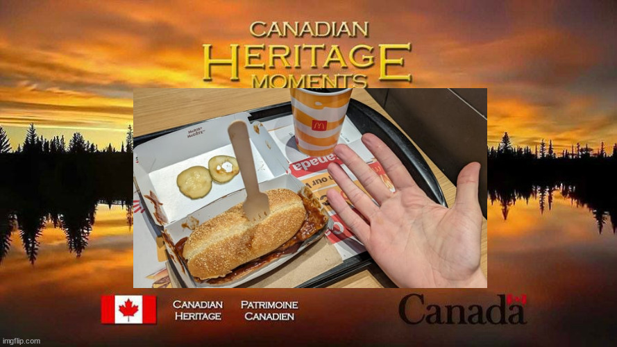 Canadian Heritage Moments | image tagged in canadian heritage moments | made w/ Imgflip meme maker