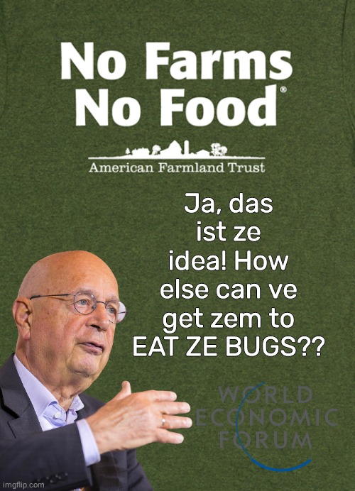 No Farm no Food eat bugs | Ja, das ist ze idea! How else can ve get zem to EAT ZE BUGS?? | image tagged in memes | made w/ Imgflip meme maker