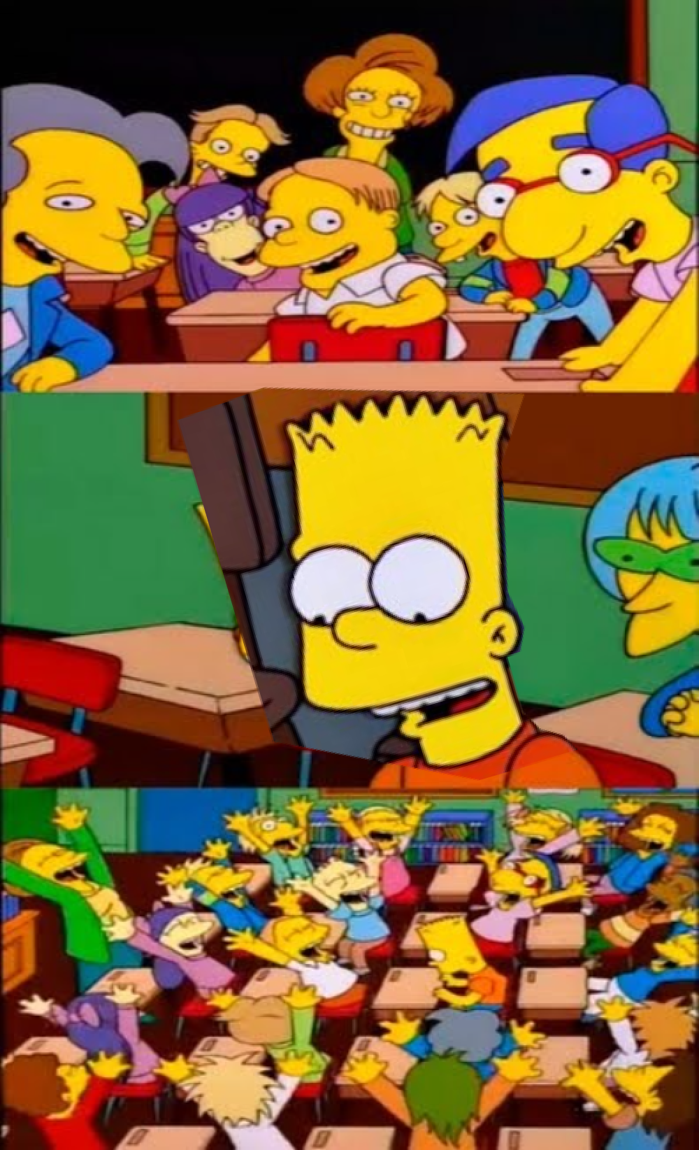 Say the line bart! happy Blank Meme Template