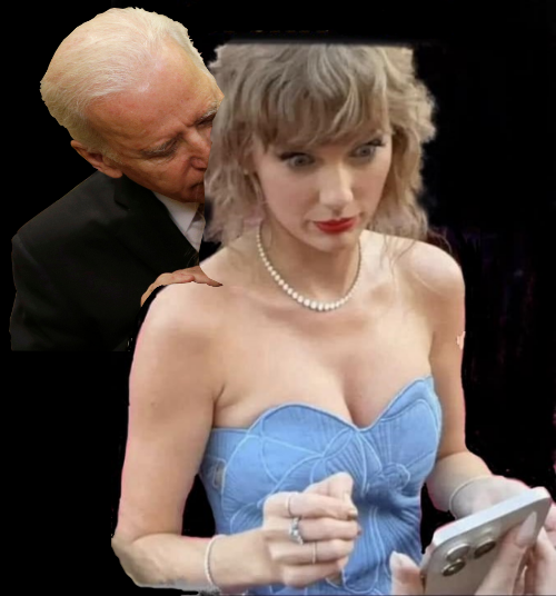 High Quality Biden excited with Taylor Swift endorsement Blank Meme Template