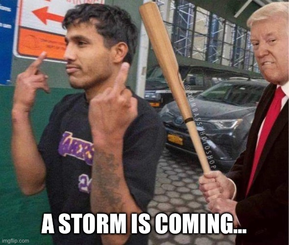 A STORM IS COMING… | image tagged in illegal immigration,secure the border,trump,2024 | made w/ Imgflip meme maker