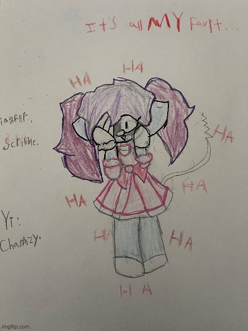 Artwork for a story I’m still working on (also the YT name is •Charmzii•) | made w/ Imgflip meme maker
