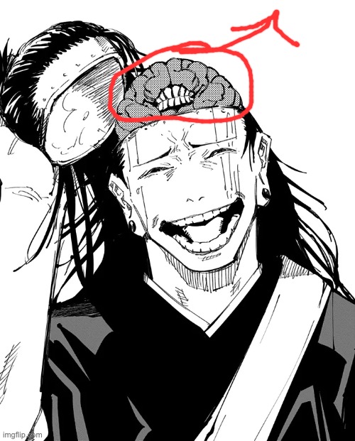 Kenjaku reveal through geto | image tagged in kenjaku reveal through geto | made w/ Imgflip meme maker