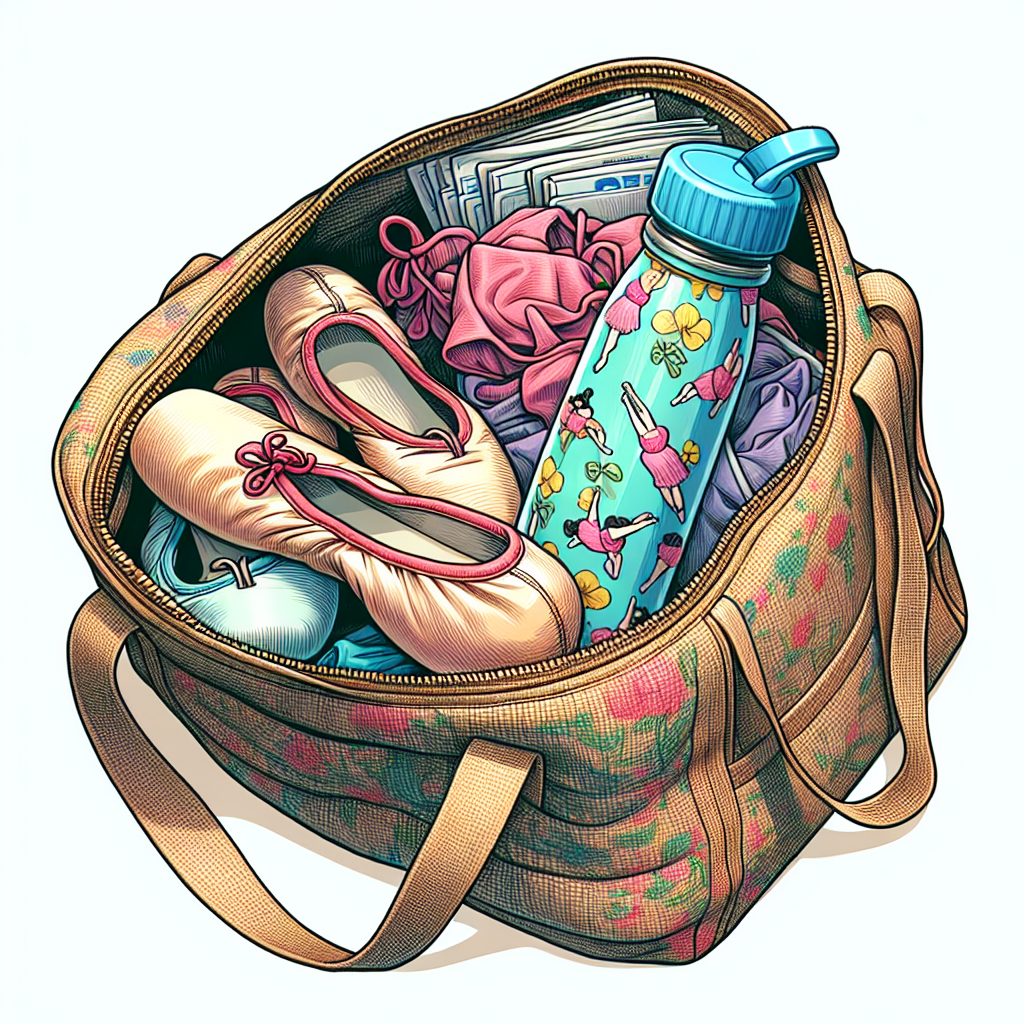 bag filled with ballet shoes, water bottle etc Blank Meme Template