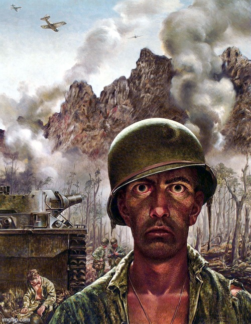 when you win an argument against an ULTRAKILL player and they start throwing coins in the air: | image tagged in 1000 yard stare | made w/ Imgflip meme maker