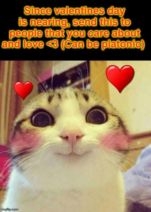 To this entire stream and whoever else i send this to:  ily all <3 | image tagged in since valentines day is nearing send this to people | made w/ Imgflip meme maker