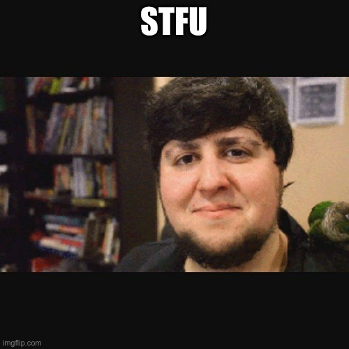 JonTron Srsly | STFU | image tagged in jontron srsly | made w/ Imgflip meme maker