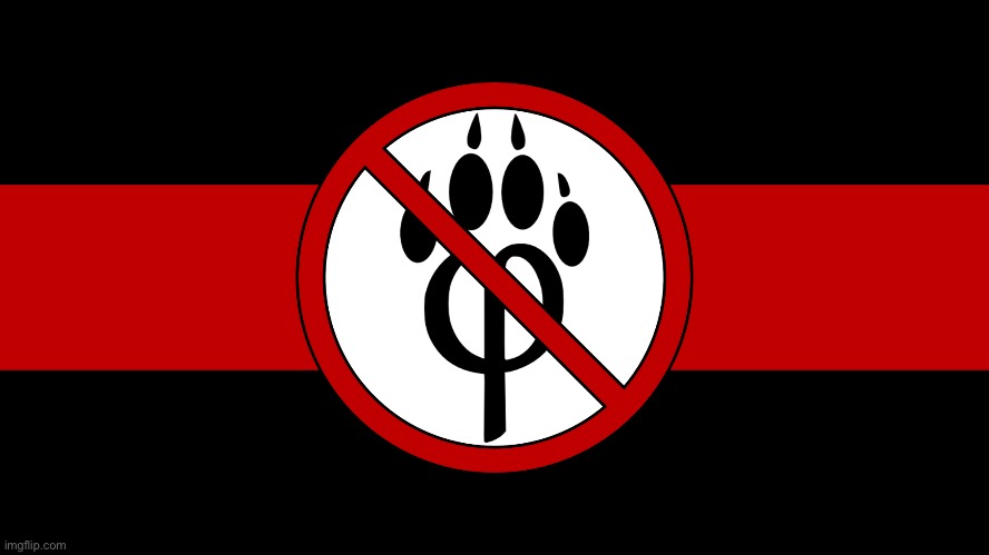 anti furry flag | image tagged in anti furry flag | made w/ Imgflip meme maker