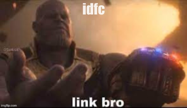 link bro | idfc | image tagged in link bro | made w/ Imgflip meme maker