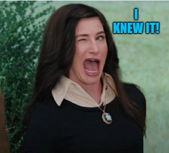 I KNEW IT! | image tagged in wink wink | made w/ Imgflip meme maker