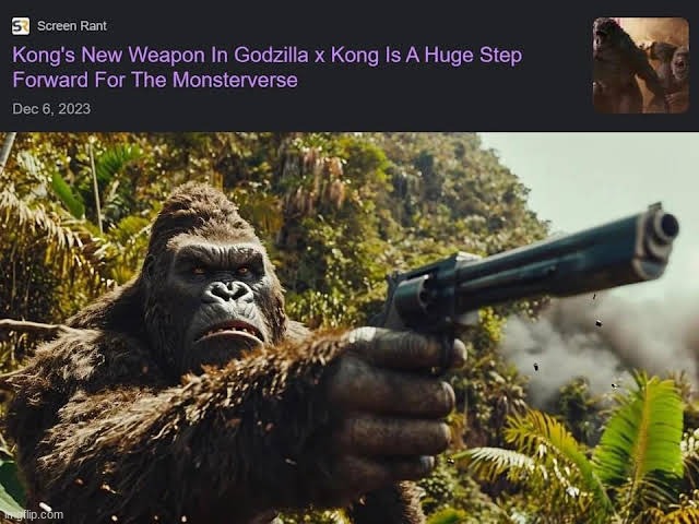 Kong's New Weapon.mp3 | made w/ Imgflip meme maker