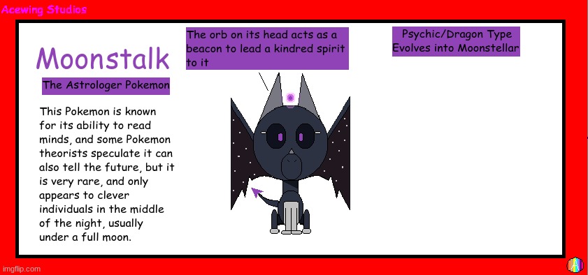 Darkstalker as a Pokemon | image tagged in darkstalker as a pokemon,wings of fire,pokemon,crossover | made w/ Imgflip meme maker