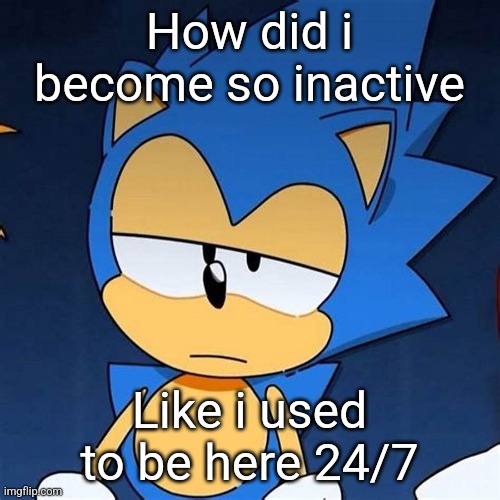 bruh | How did i become so inactive; Like i used to be here 24/7 | image tagged in bruh | made w/ Imgflip meme maker