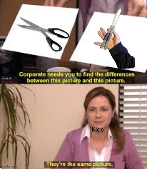 Bro we’ve all tried flipping scissors around our fingers | made w/ Imgflip meme maker