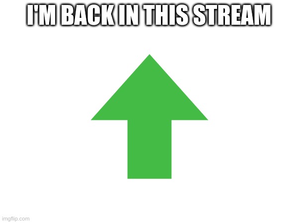 M | I'M BACK IN THIS STREAM | image tagged in m | made w/ Imgflip meme maker