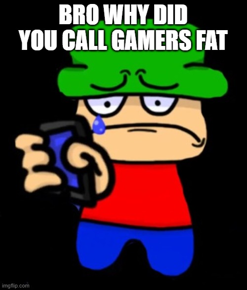 BRO WHY DID YOU CALL GAMERS FAT | image tagged in bambi blocked | made w/ Imgflip meme maker