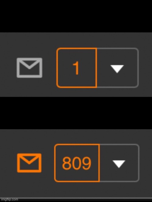1 notification vs. 809 notifications with message | made w/ Imgflip meme maker