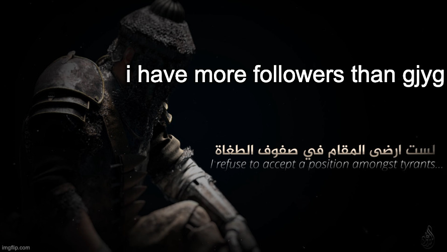 MujahidLuigi announcement template | i have more followers than gjyg | image tagged in mujahidluigi announcement template | made w/ Imgflip meme maker