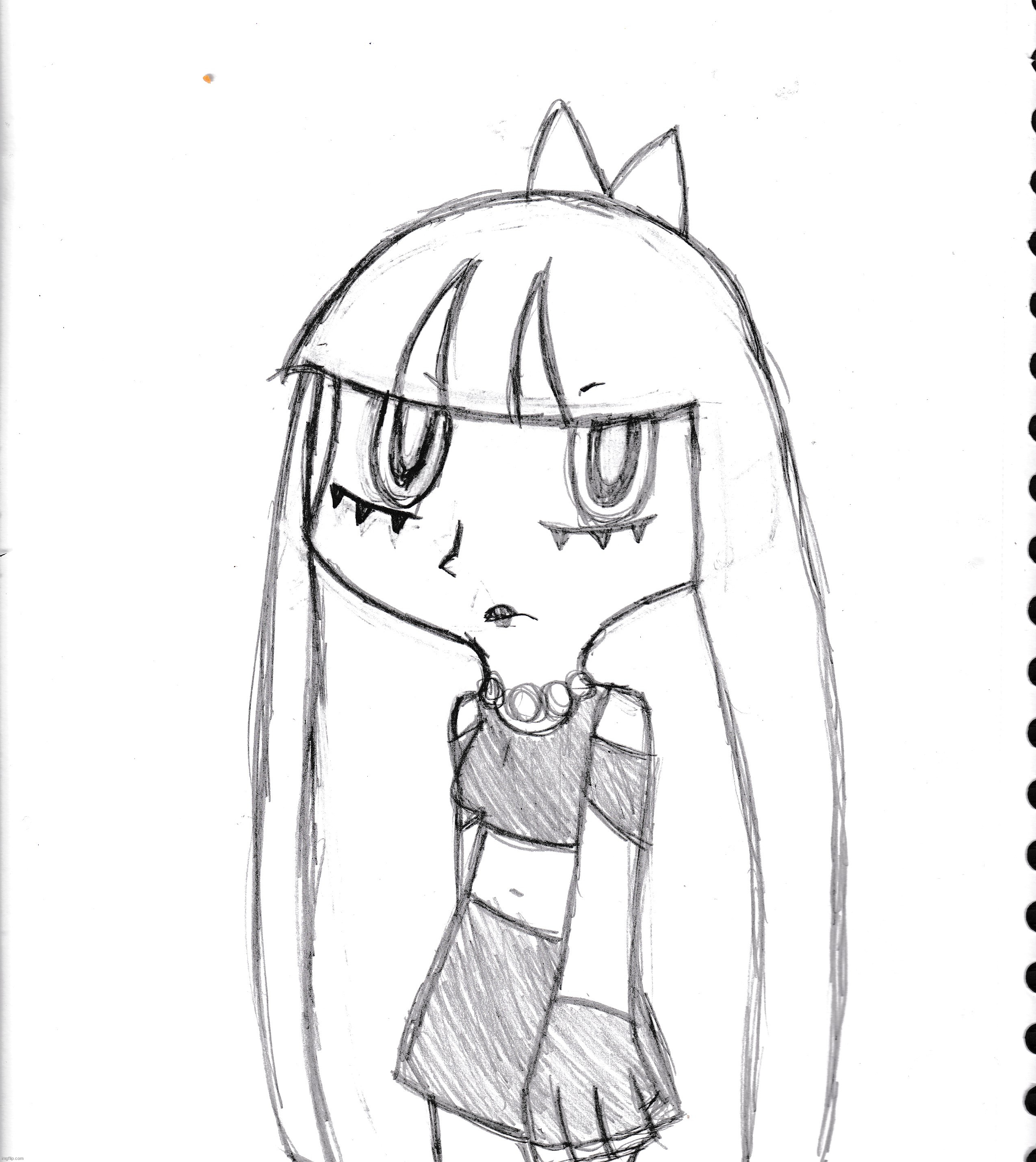 kinda shitty drawing of stocking i made last night | made w/ Imgflip meme maker