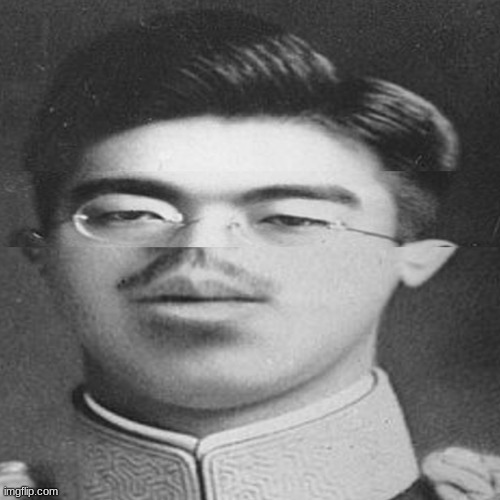 Squished Hirohito | image tagged in squished hirohito | made w/ Imgflip meme maker