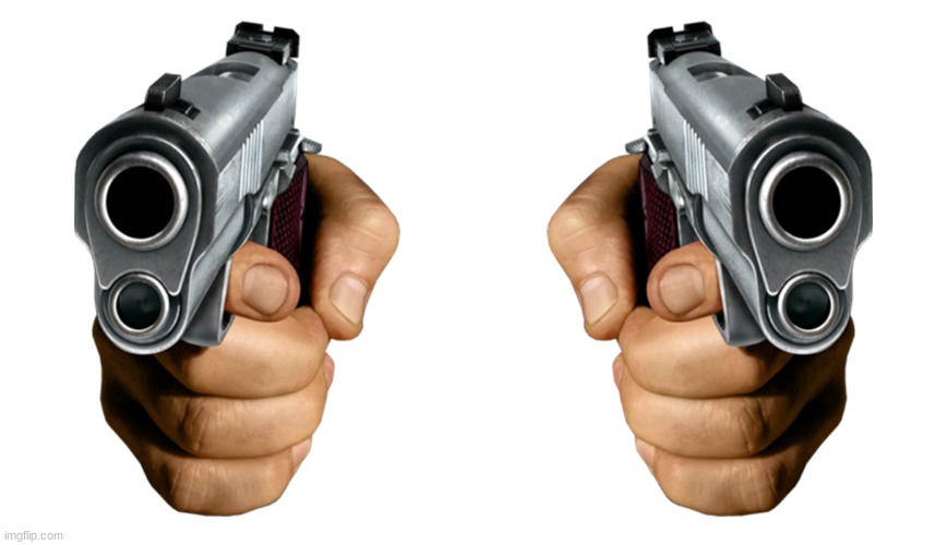 image tagged in pointing gun | made w/ Imgflip meme maker