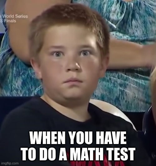this is true | WHEN YOU HAVE TO DO A MATH TEST | image tagged in funny,death stare | made w/ Imgflip meme maker
