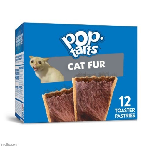 Yum (created by Purple_The_Artist) | image tagged in memes,funny memes,cats,poptart | made w/ Imgflip meme maker