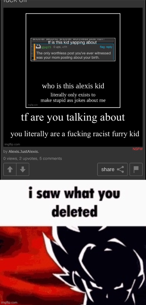 image tagged in i saw what you deleted | made w/ Imgflip meme maker