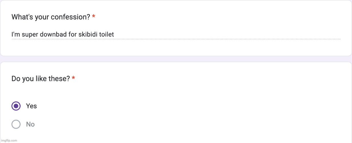 skibidiussy? https://forms.gle/kkpdyQ2C5Fq7rZD28 | made w/ Imgflip meme maker