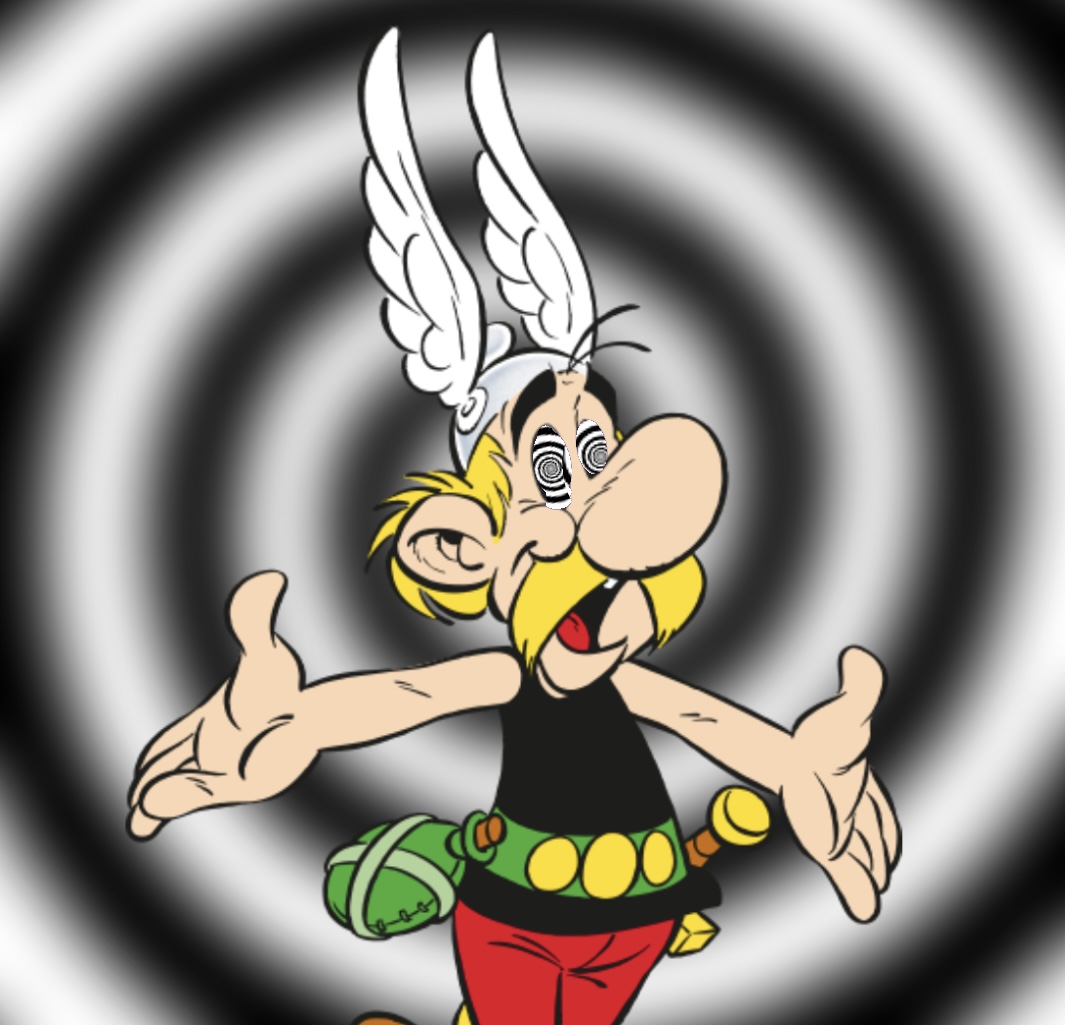 High Quality Astérix Hypnotized Blank Meme Template