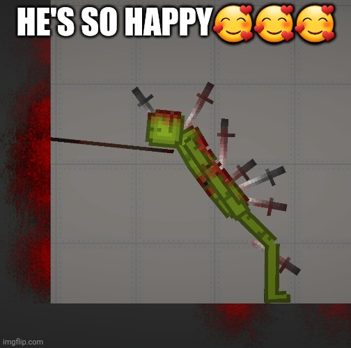 Yes this is the free mobile people playground | HE'S SO HAPPY🥰🥰🥰 | made w/ Imgflip meme maker