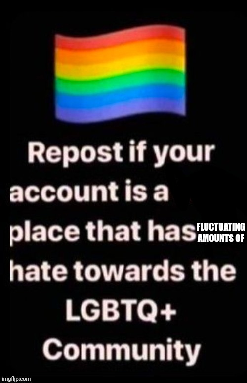 If you don't mention it to anyone every second then it's aight | FLUCTUATING AMOUNTS OF | made w/ Imgflip meme maker