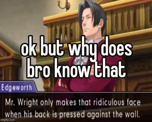 Edgeworth what | made w/ Imgflip meme maker