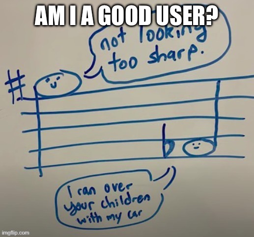 AM I A GOOD USER? | made w/ Imgflip meme maker