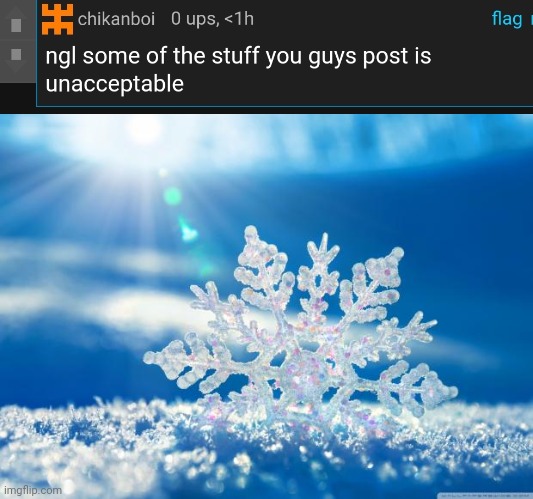 snowflake | image tagged in snowflake | made w/ Imgflip meme maker