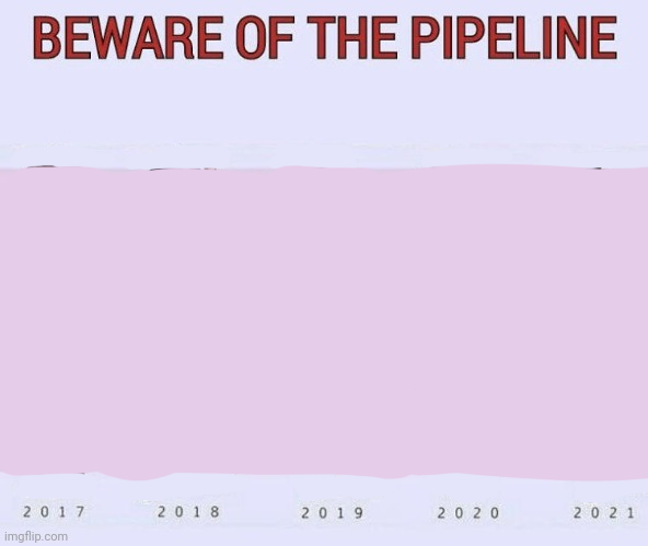 High Quality beware of the pipeline but blank Blank Meme Template